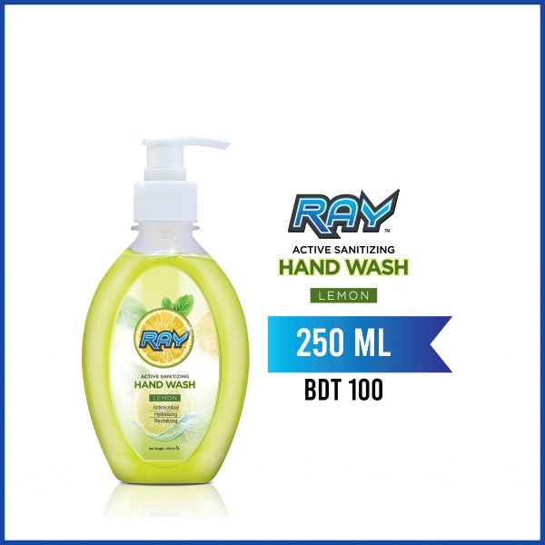 RAY Active Sanitizing Hand Wash 250ml Lemon