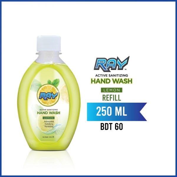 RAY Active Sanitizing Hand Wash Refill 250ml Lemon
