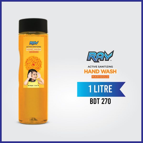 RAY Active Sanitizing Hand Wash Refill 1 Litre Marigold (1)